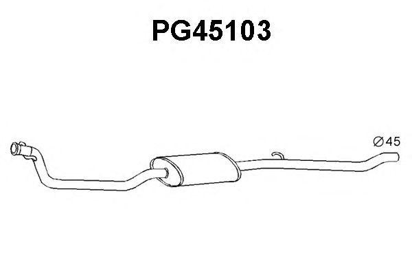 Предглушитель выхлопных газов PG45103 VENEPORTE