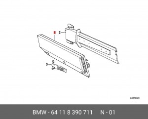 Блок управления, кондиционер 64 11 8 390 711 BMW