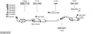 Глушитель выхлопных газов конечный 185869 BOSAL