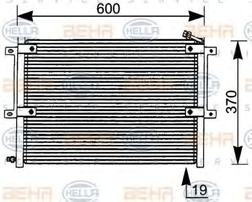 Конденсатор, кондиционер 8FC 351 036-061 HELLA