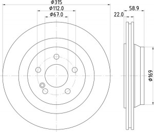 Тормозной диск MDC1782 MINTEX