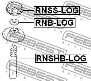 Отбойник с пыльником амортизатора подвески (комплект) RNSHB-LOG FEBEST