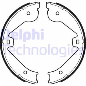 Комплект тормозных колодок, стояночная тормозная система LS1995 DELPHI