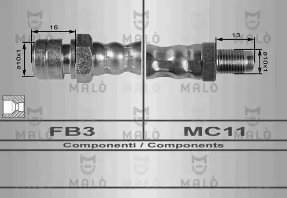 Тормозной шланг 8049 MALO
