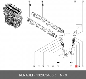 Колпачок маслосъемный 132076485R RENAULT
