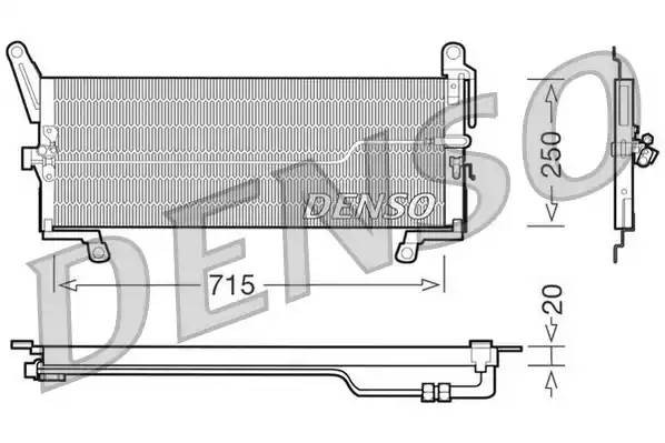 Конденсатор, кондиционер DCN09098 DENSO
