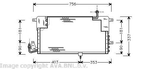 Радиатор кондиционера VW5141 AVA