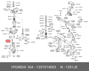Шайба 1351014003 HYUNDAI KIA