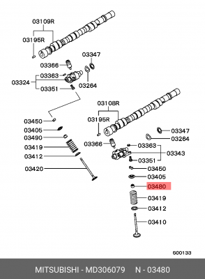Уплотнительное кольцо, стержень кла MD306079 MITSUBISHI