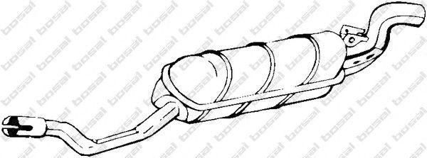 Глушитель выхлопных газов конечный 148845 BOSAL