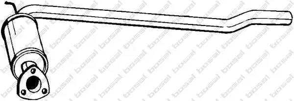 Средний глушитель выхлопных газов 233-113 BOSAL