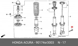 Деталь 90174SR3003 HONDA