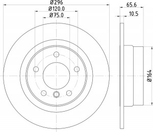 Тормозной диск MDC1746 MINTEX