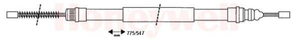 Трос, стояночная тормозная система 432727B BENDIX JURID