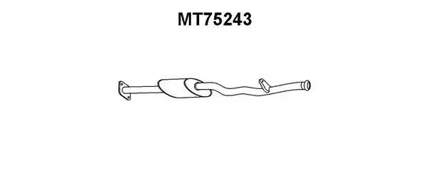 Предглушитель выхлопных газов MT75243 VENEPORTE