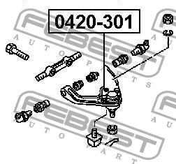 Опора шаровая подвески 0420-301 FEBEST