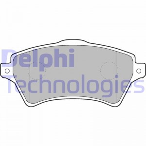 Комплект тормозных колодок, диско LP1652 DELPHI