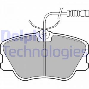 Комплект тормозных колодок, диско LP608 DELPHI