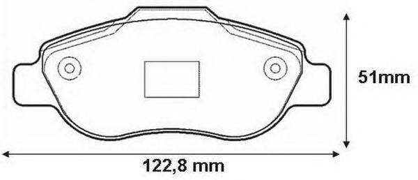 Комплект тормозных колодок, диско 573168B BENDIX JURID