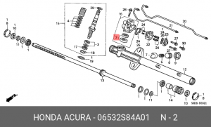 Механизм рулевой (ремкомплект) 06532S84A01 HONDA