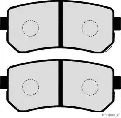 Колодки тормозные дисковые J3610312 H B JAKOPARTS NIPPARTS