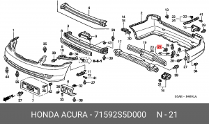 Деталь 71592S5D000 HONDA