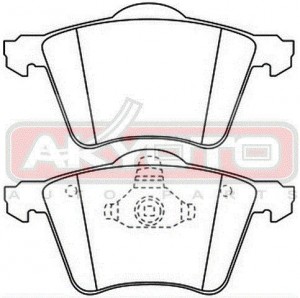 Колодки тормозные дисковые AKD1250 AKYOTO