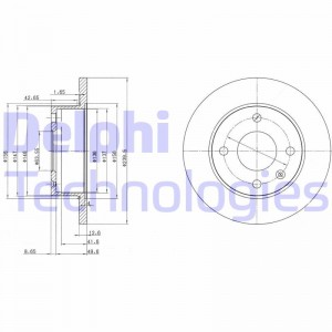 Тормозной диск BG2375 DELPHI