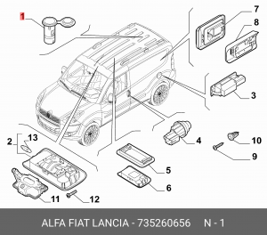 Деталь 735260656 ALFA FIAT LANCIA