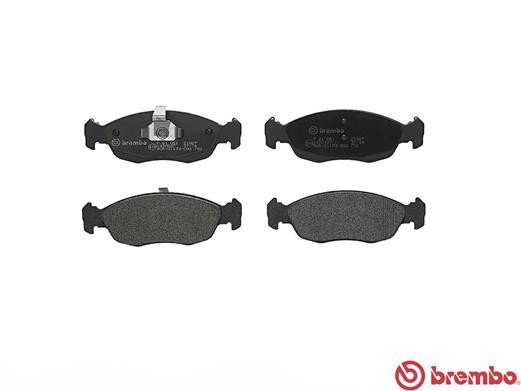 Комплект тормозных колодок, диско P61051 BREMBO