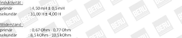 Катушка зажигания ZS126 BERU