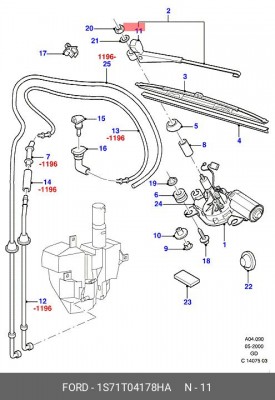 Покрышка 1S71T04178HA FORD