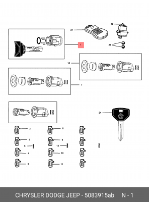 Деталь 5083 915AB CHRYSLER