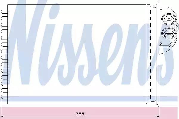 Теплообменник, отопление салона 72943 NISSENS