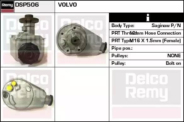 Гидравлический насос, рулевое управление DSP506 DELCO REMY