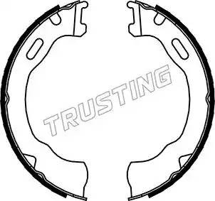 Комплект тормозных колодок, стояночная тормозная система 040.160 TRUSTING