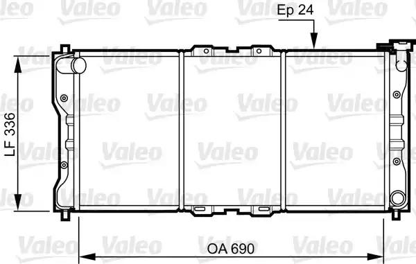 Радиатор охлаждения ДВС 731073 VALEO PHC