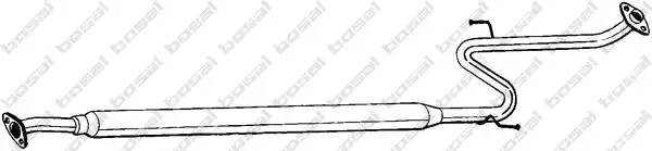 Средний глушитель выхлопных газов 284005 BOSAL