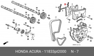 Прокладка, выпускной трубопровод 11833PT2000 HONDA