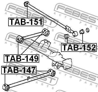 Рычаг подвески TAB-149 FEBEST