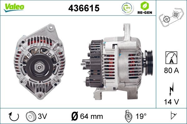 Генератор 436615 VALEO PHC