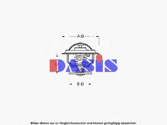 Термостат, охлаждающая жидкость 751943N AKS DASIS