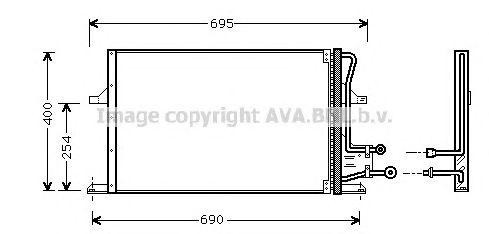 Радиатор кондиционера FD5227 AVA