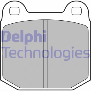 Комплект тормозных колодок, диско LP1814 DELPHI