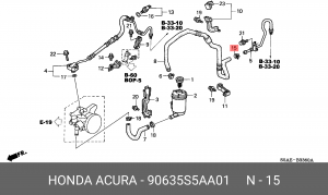 Деталь 90635S5AA01 HONDA