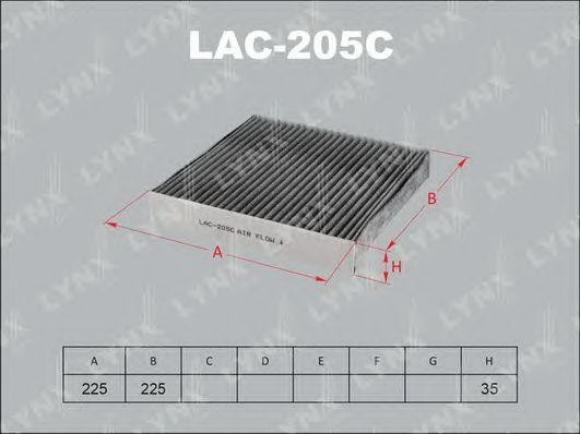 Фильтр салона LAC-205C LYNXAUTO