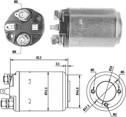 Тяговое реле, стартер 940113050081 MAGNETI MARELLI
