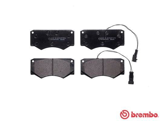 Комплект тормозных колодок, диско PA6016 BREMBO
