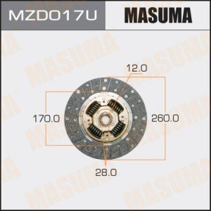 Диск сцепления MZD017U MASUMA