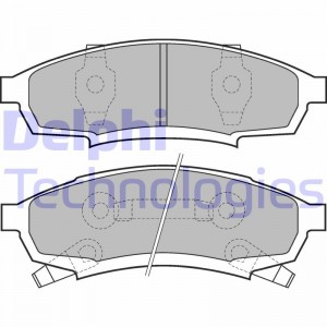Комплект тормозных колодок, диско LP895 DELPHI